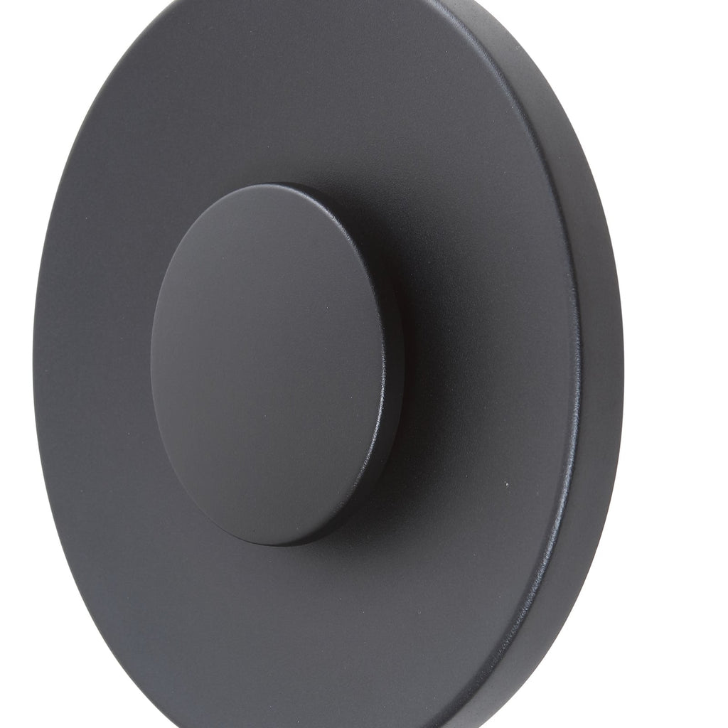 LED utevegglampe Kayana svart aluminium sideprofil