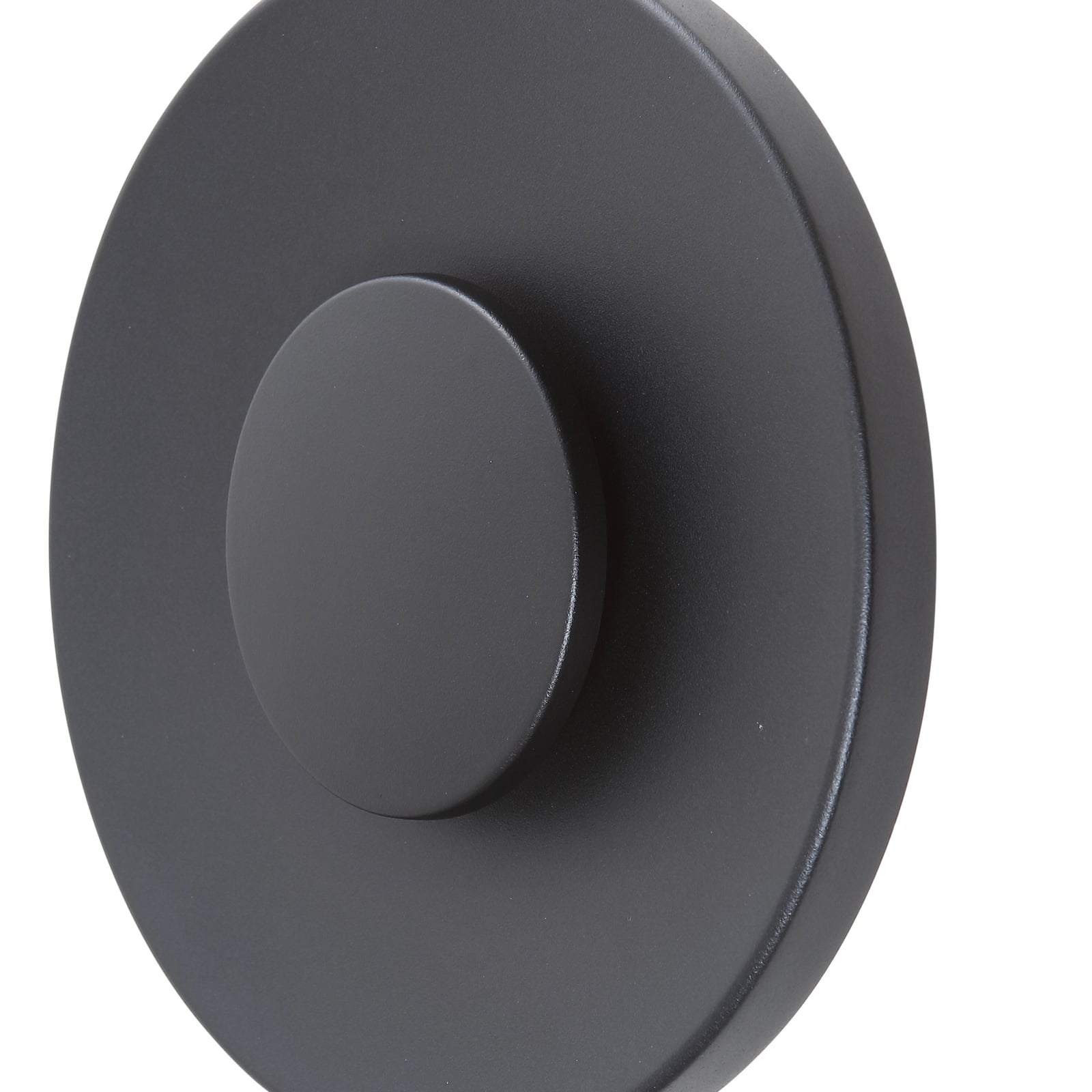 LED utevegglampe Kayana svart aluminium sideprofil