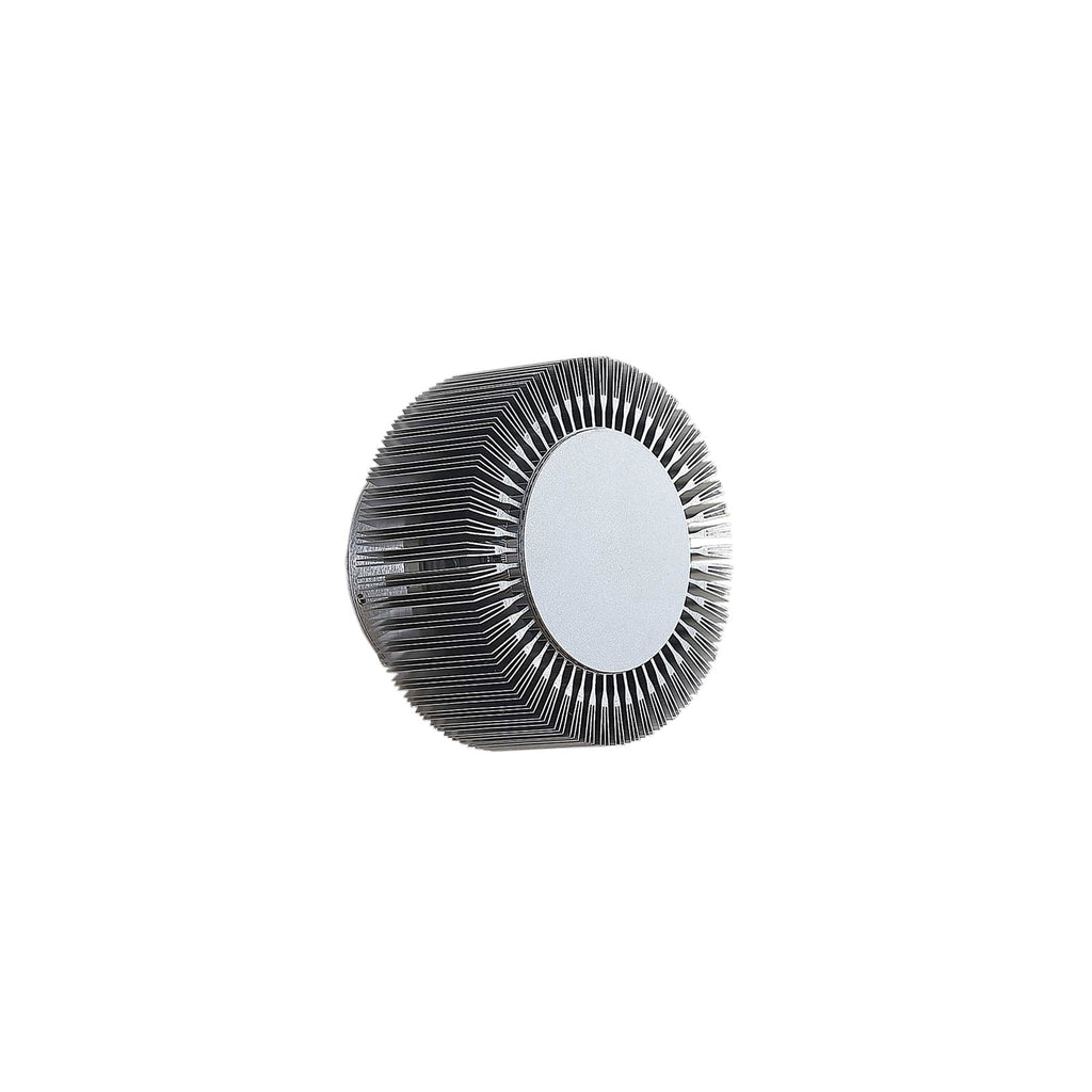 LED utevegglampe Keany rund aluminium detalj