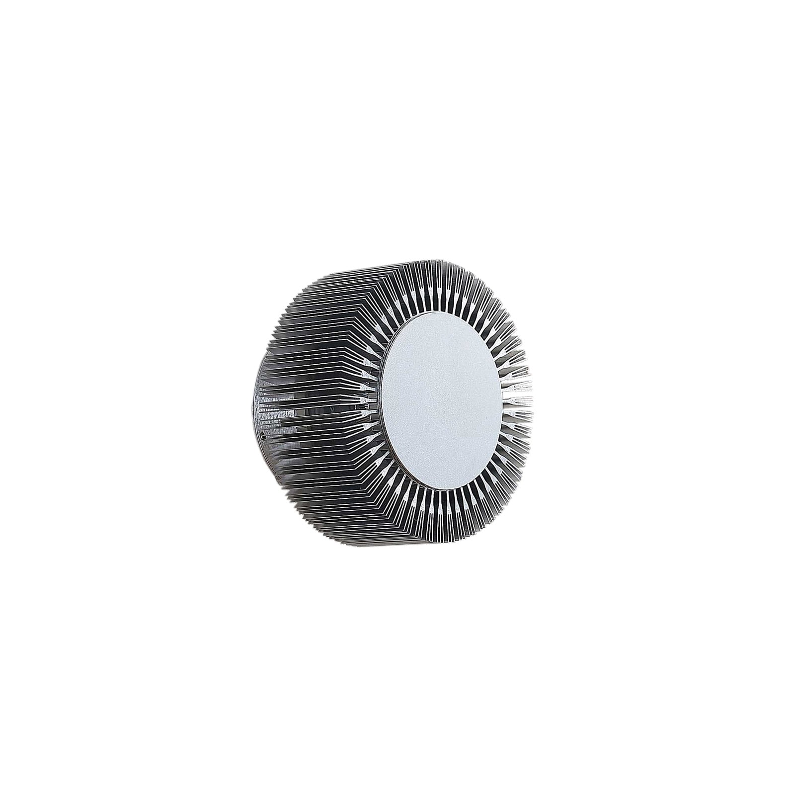 LED utevegglampe Keany rund aluminium detalj