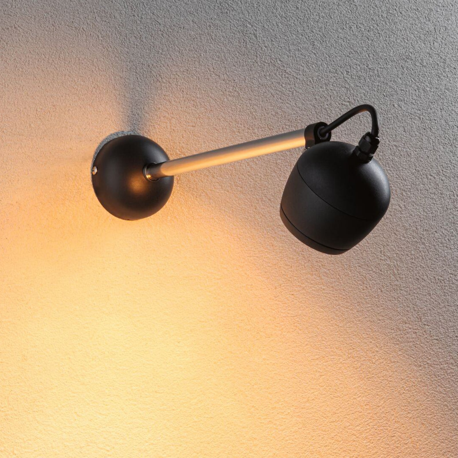 LED utevegglampe Kikolo Zigbee CCT dimbar antrasitt front