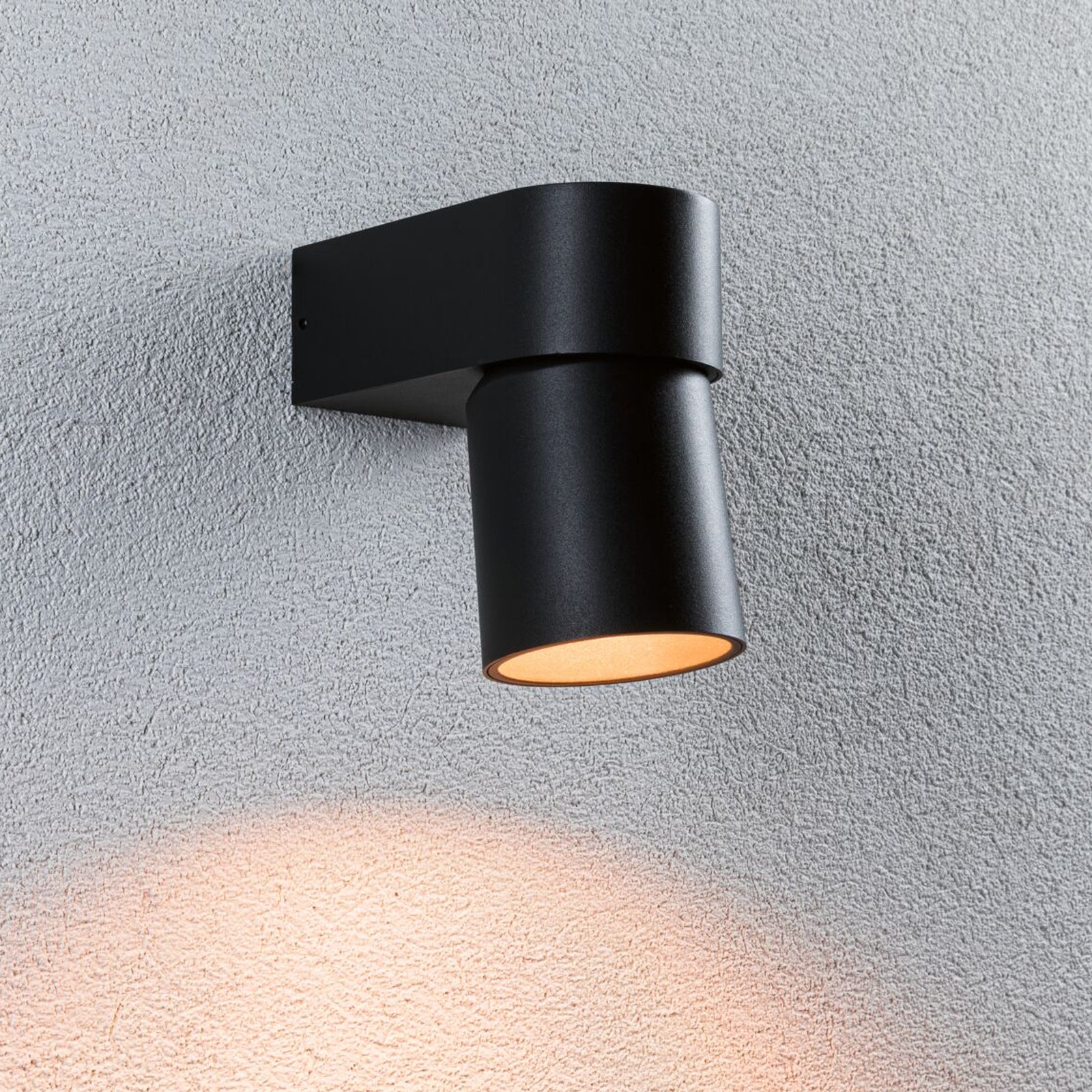 LED utevegglampe Kimu antrasitt 8W 2200K IP44 forfra