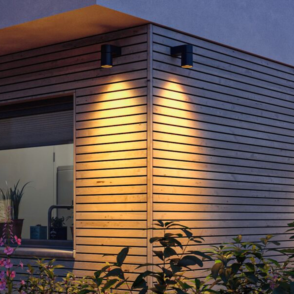 Detaljbilde av LED utevegglampe Kimu antrasitt 8W 2200K IP44