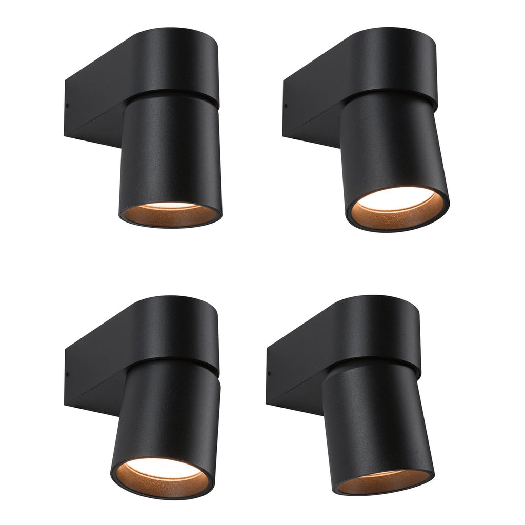 Nærbilde av LED utevegglampe Kimu antrasitt 8W 2200K IP44