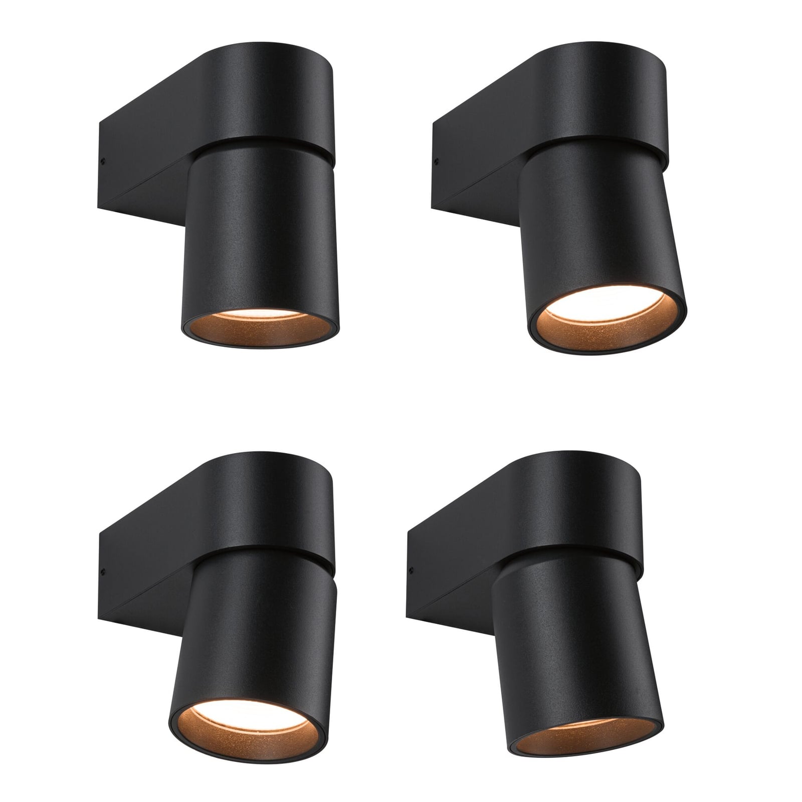 Nærbilde av LED utevegglampe Kimu antrasitt 8W 2200K IP44