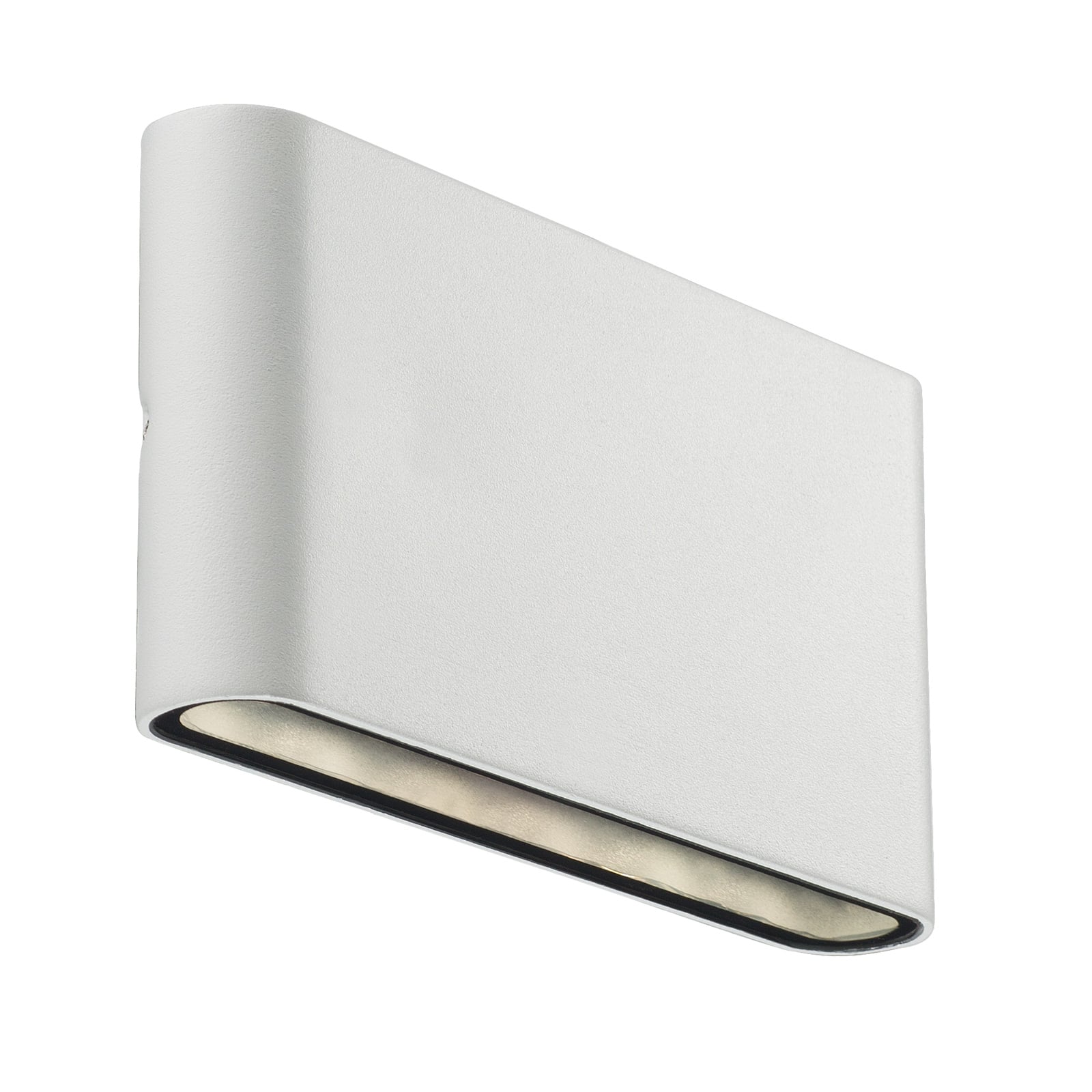 LED utevegglampe Kinver flat hvit bakside