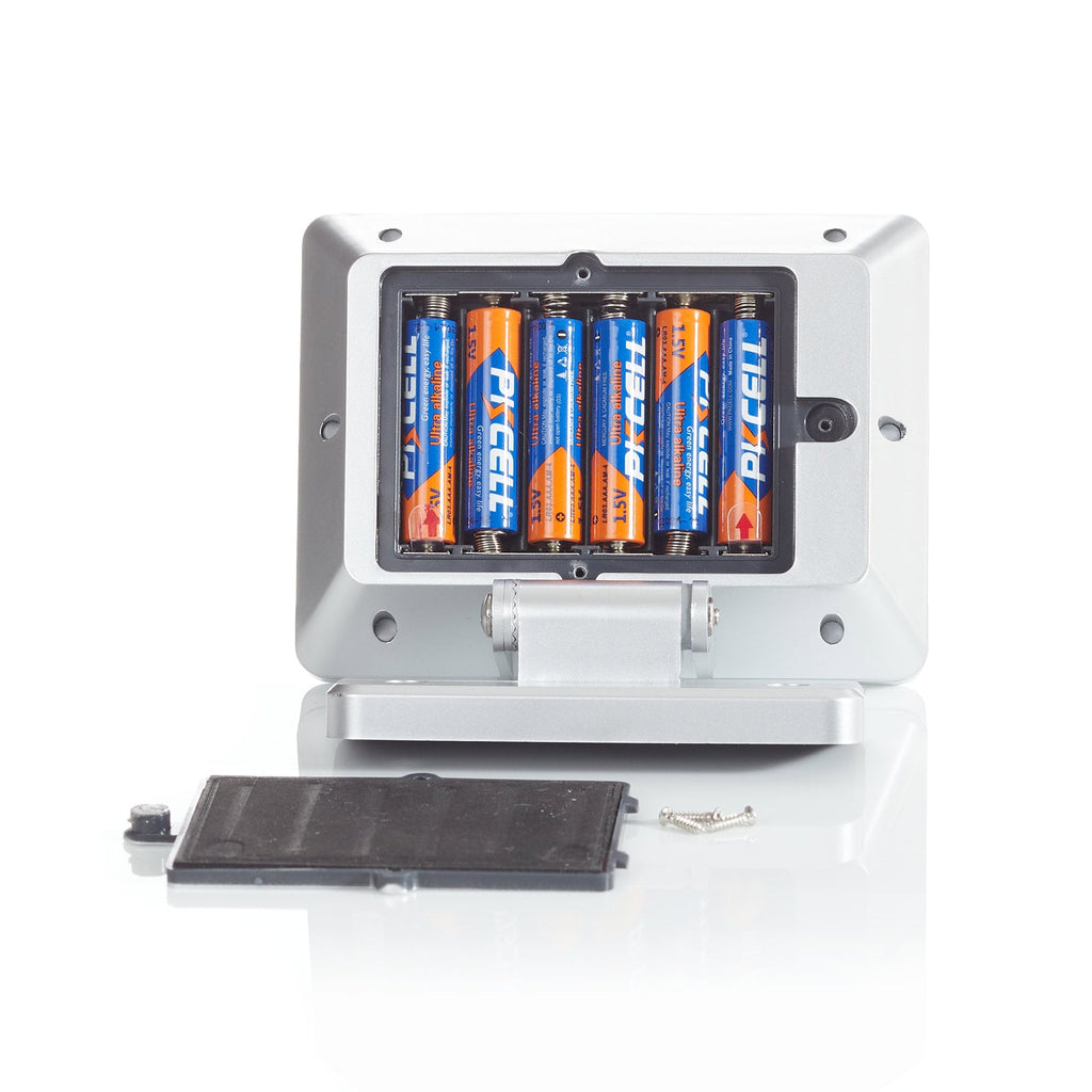 LED utevegglampe Kollig batteridrevet med bevegelsessensor titan batterier