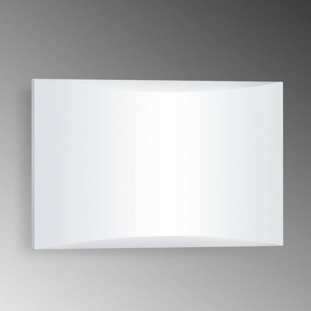 LED utevegglampe L 1 N med husnummer hvit bakside