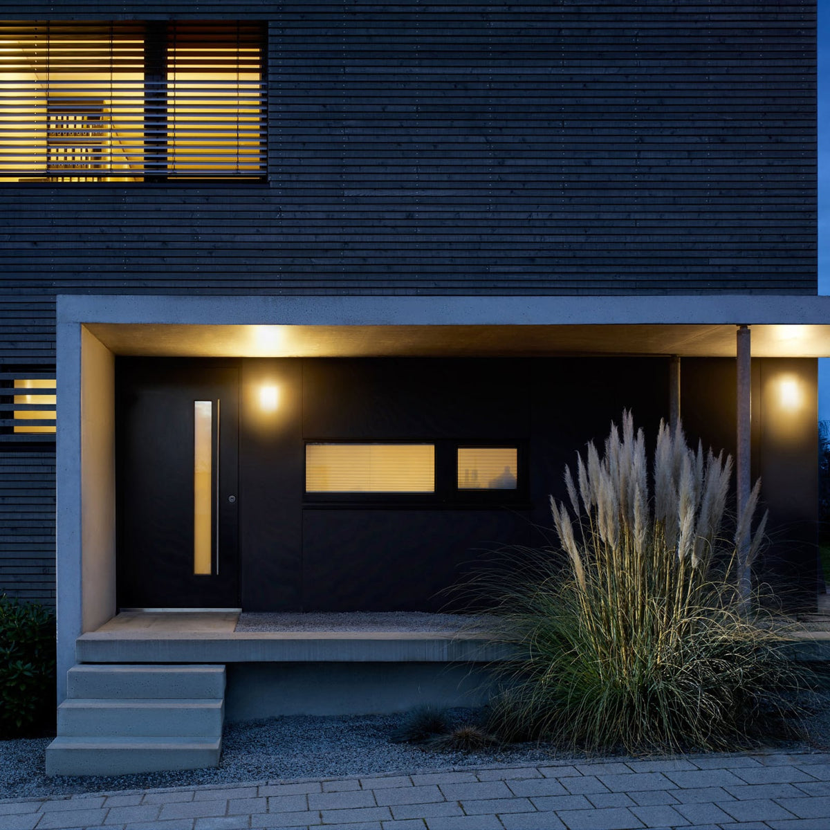 Nærbilde av LED-lyskilde i L 240 S utevegglampe