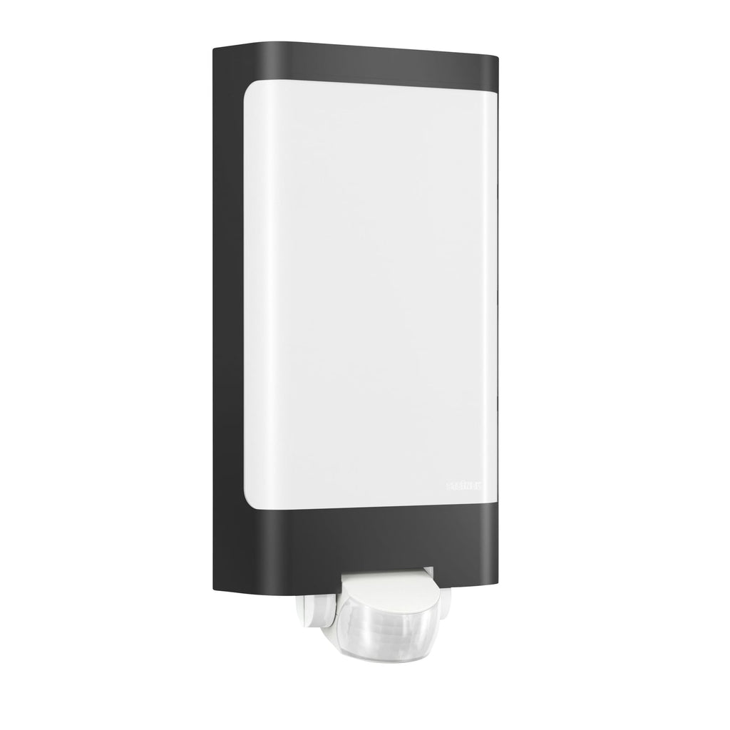 LED utevegglampe L 240 S med bevegelsessensor antrasitt front