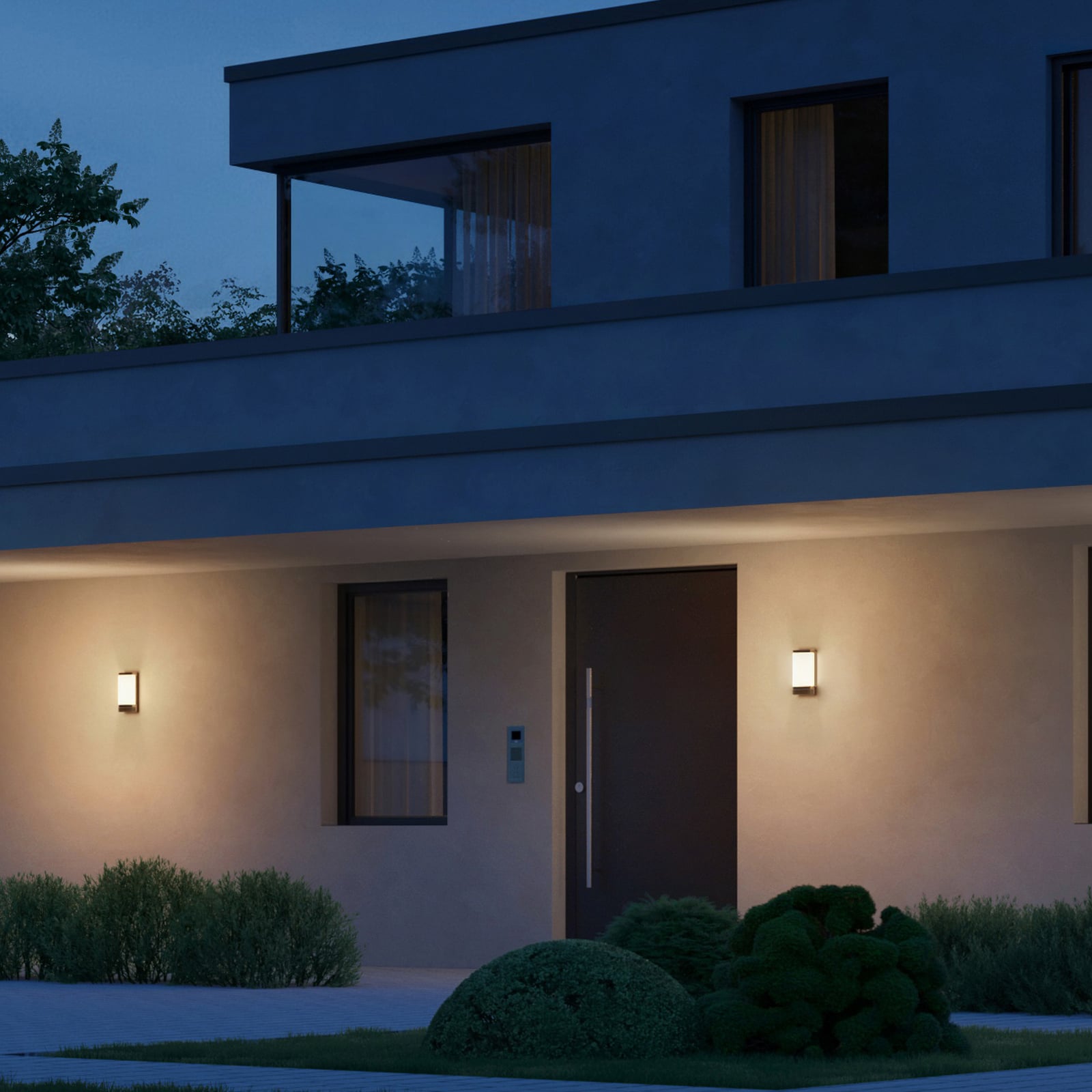 LED utevegglampe L 271 Digi C Bluetooth dimbar IP44 bakside