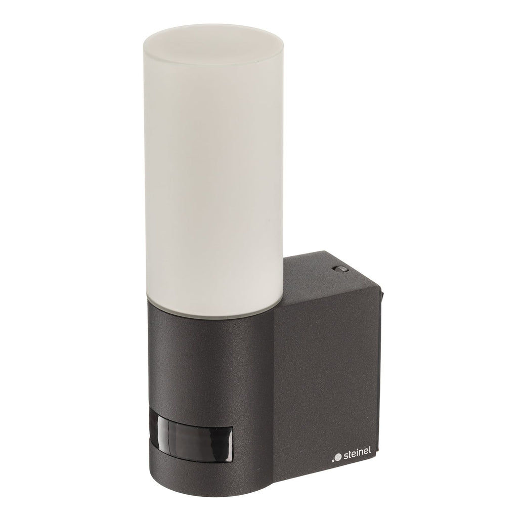 LED utevegglampe L 605 S med bevegelsessensor antrasitt IP44 lysspredning