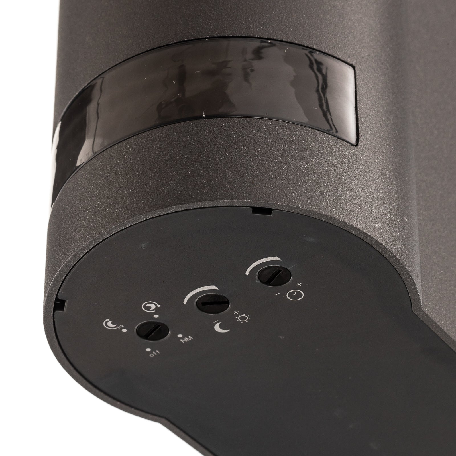 LED utevegglampe L 605 S med bevegelsessensor antrasitt IP44 sideprofil