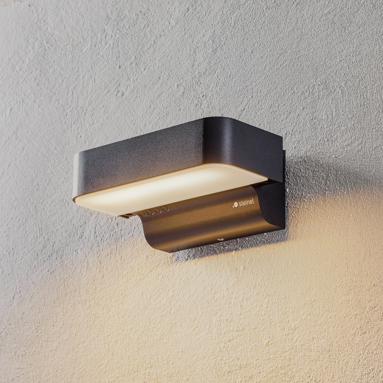 LED utevegglampe L 800 C nedlys antrasitt front