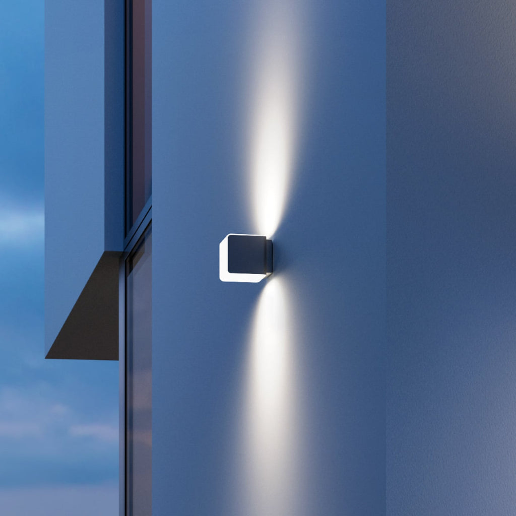 LED utevegglampe L 830 C dimbar antrasitt bakside