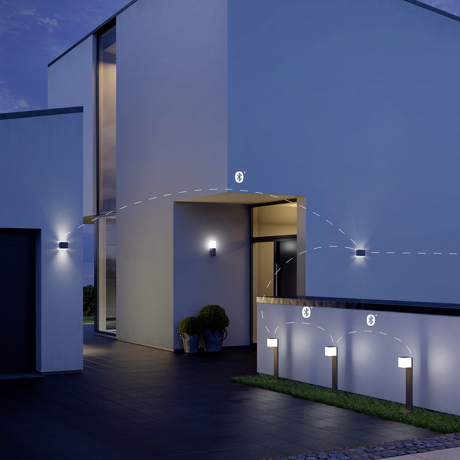 LED utevegglampe L 830 C dimbar antrasitt design