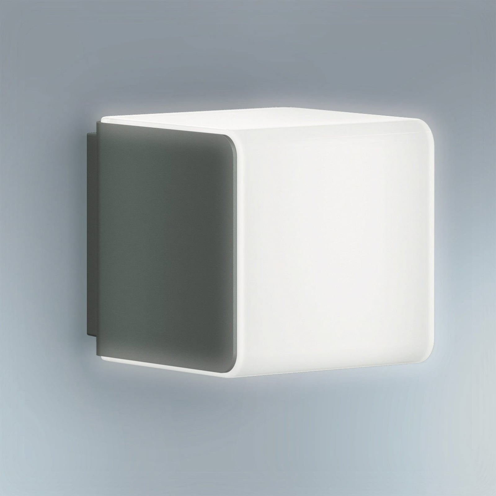 LED utevegglampe L 830 SC med bevegelsessensor antrasitt IP44 forside
