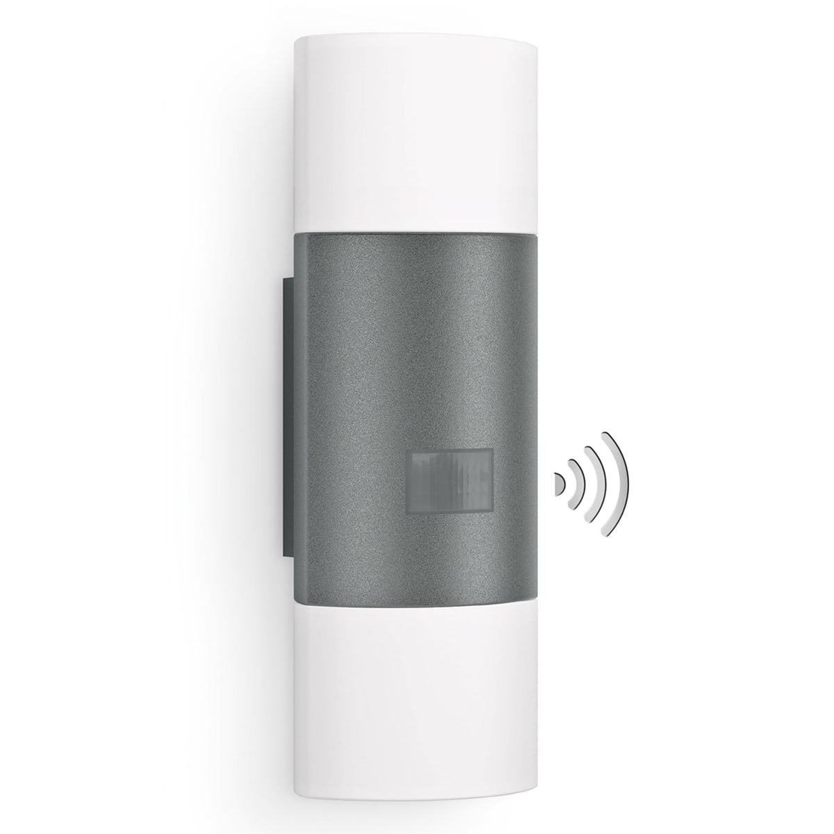 LED utevegglampe L 910 S med bevegelsessensor antrasitt IP44 detalj