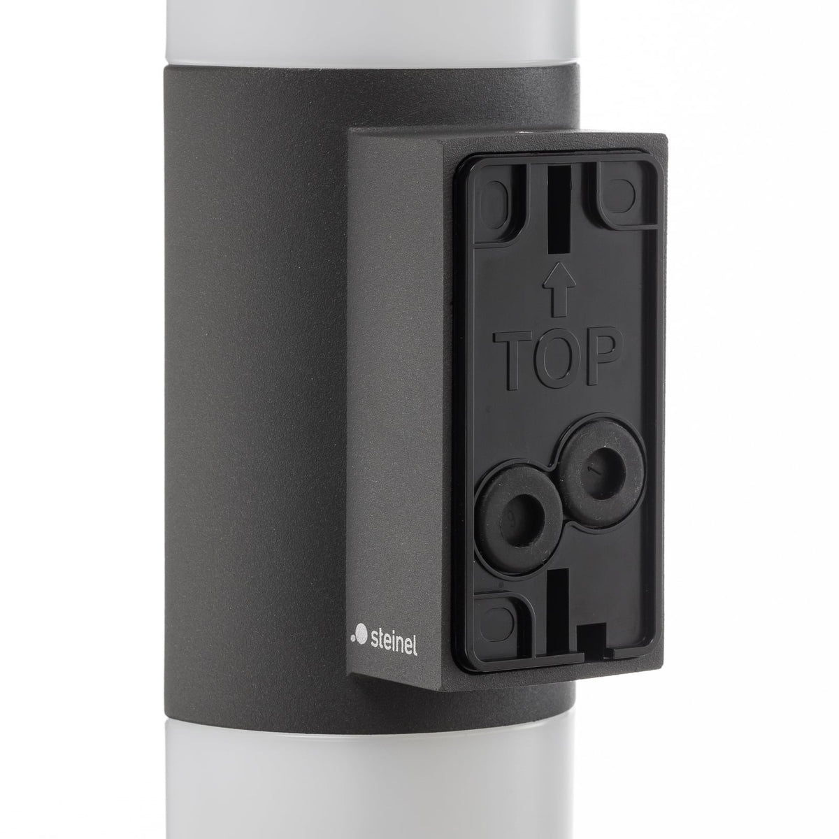 LED utevegglampe L 910 S med bevegelsessensor antrasitt IP44 sideprofil