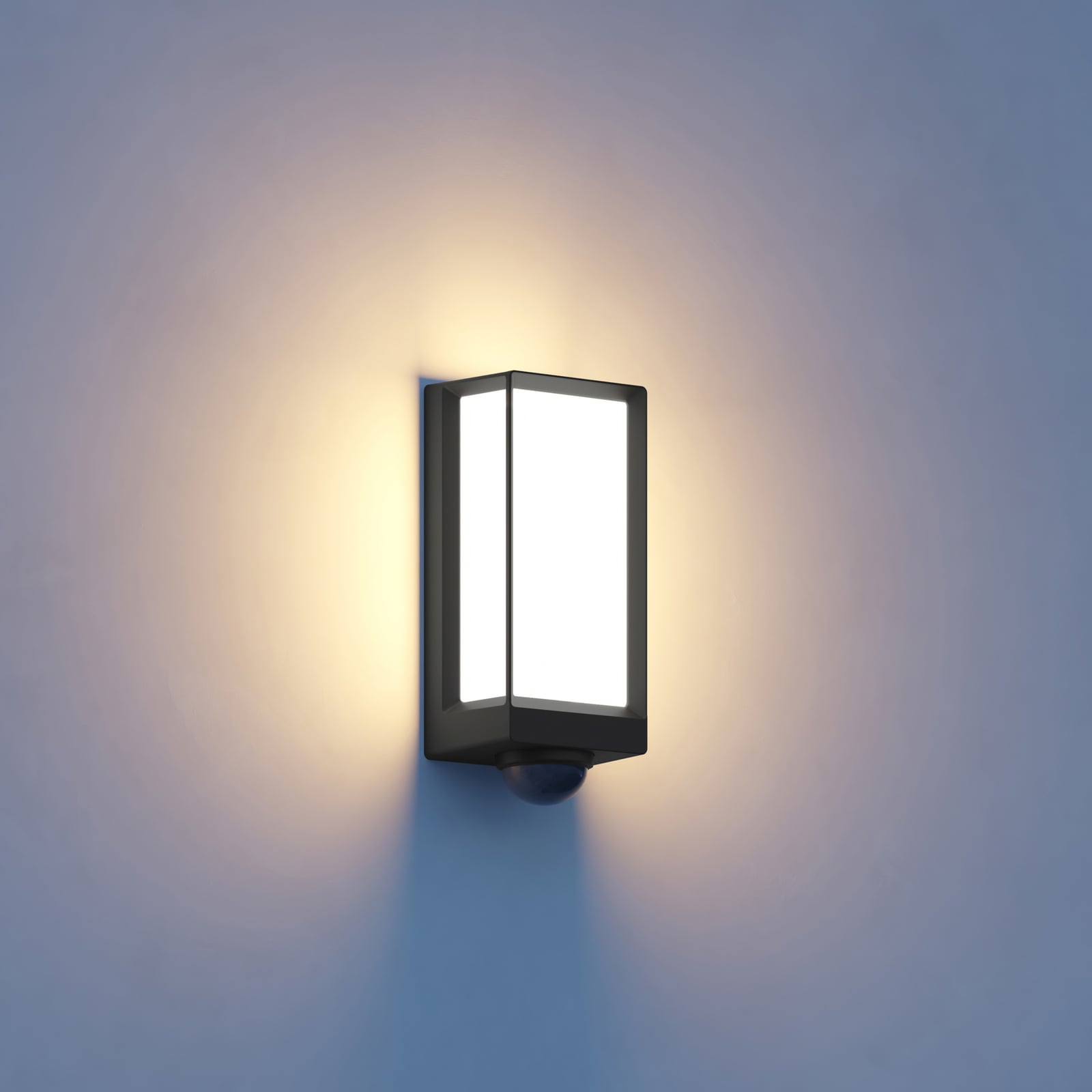 LED utevegglampe L42 SC detalj av lys og materiale