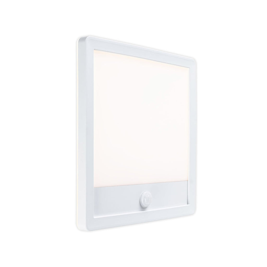 LED utevegglampe Lamina med bevegelsessensor hvit Paulmann forside