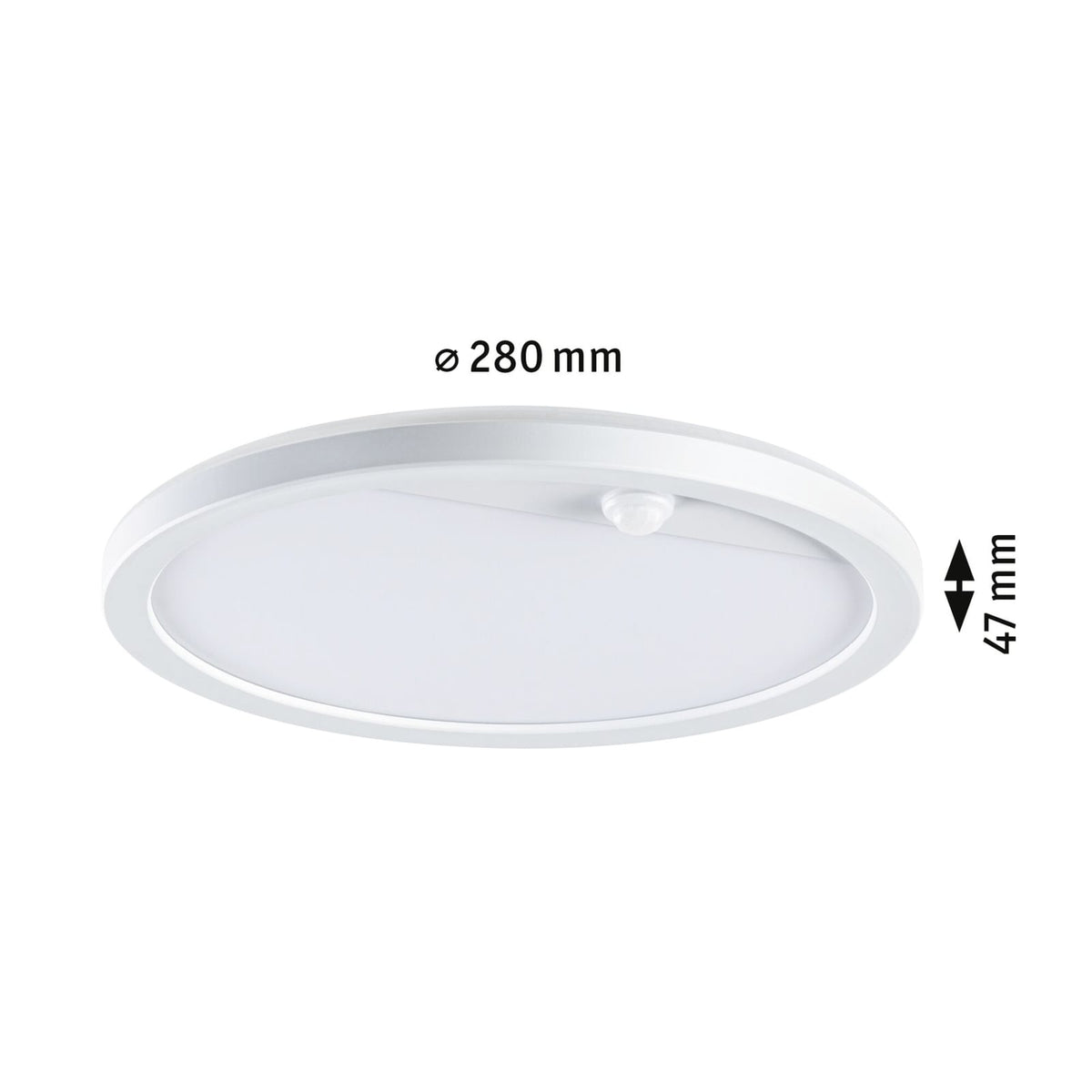 Nærbilde av bevegelsessensor på LED utevegglampe Lamina