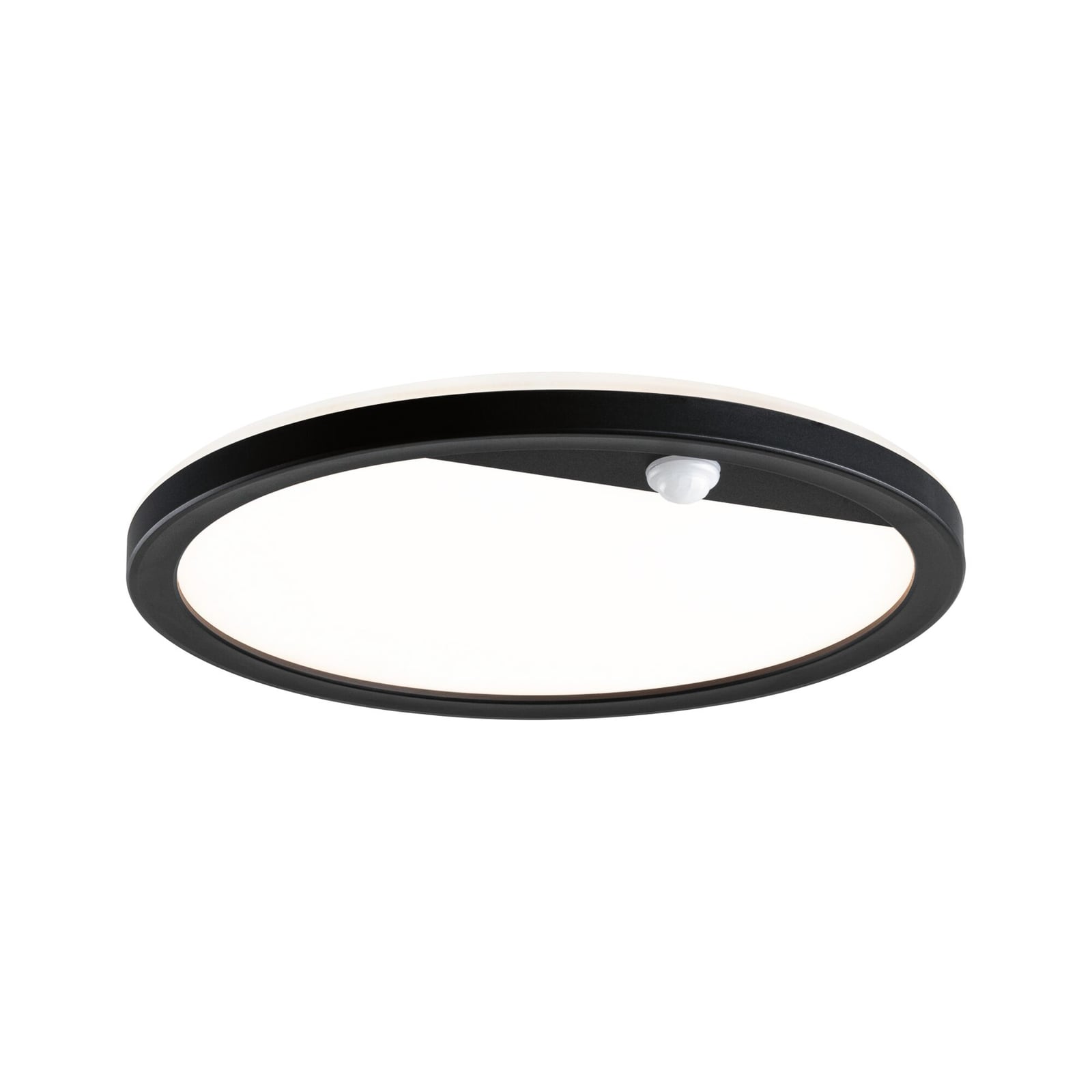 LED utevegglampe Lamina rund med bevegelsessensor bakside