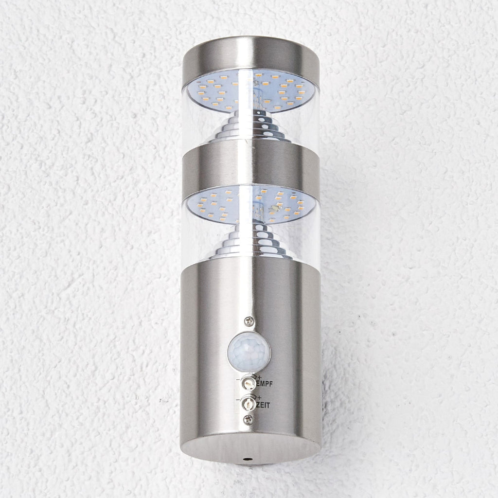 LED utevegglampe Lanea med bevegelsessensor bakside