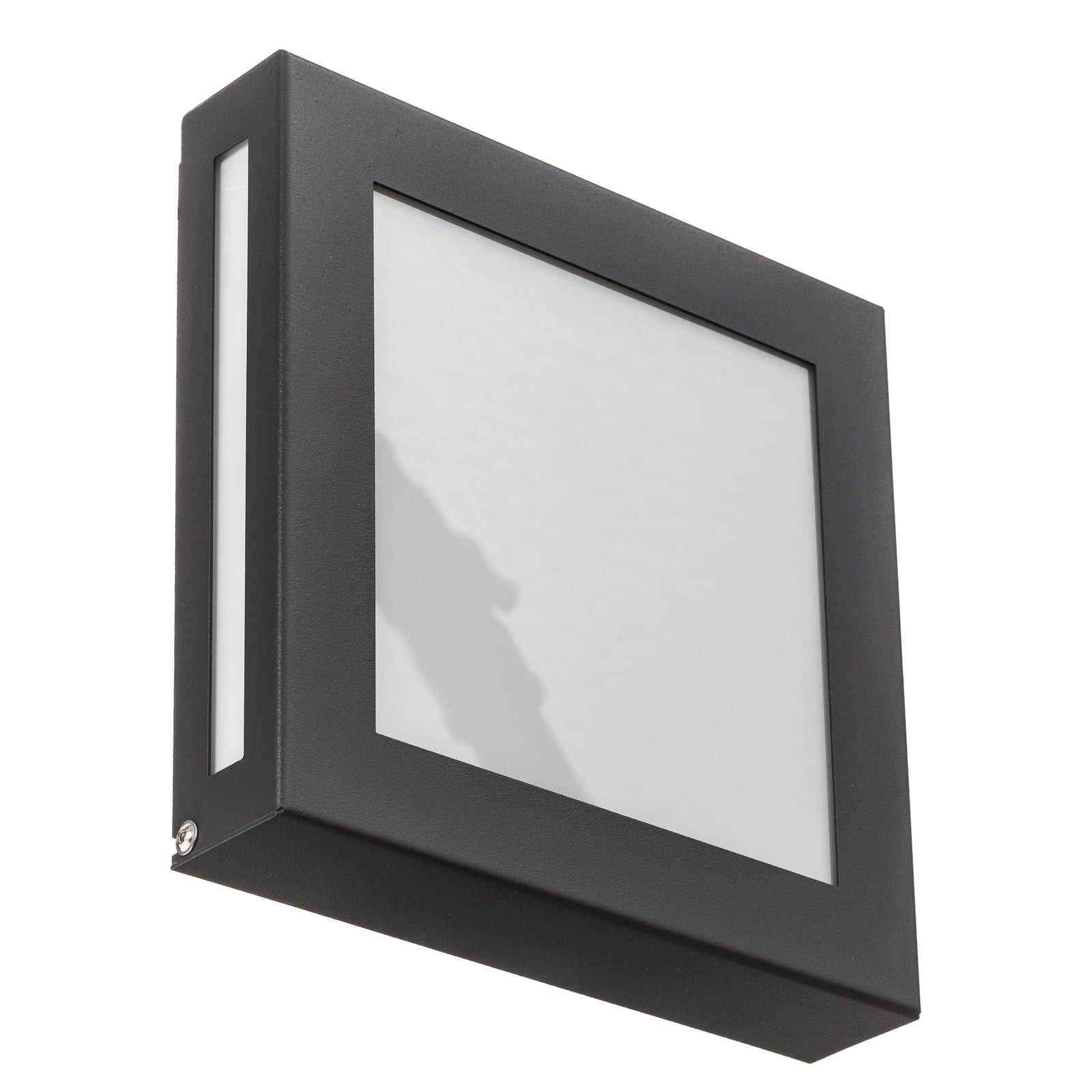 LED utevegglampe Legendo Mini rustfritt stål opalglass IP44 detalj av glass