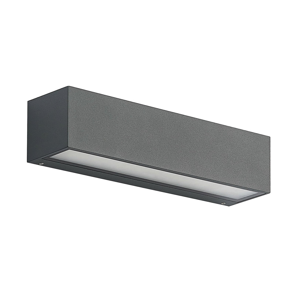 Detalj av LED utevegglampe Lengo 2-lys antrasitt 25 cm