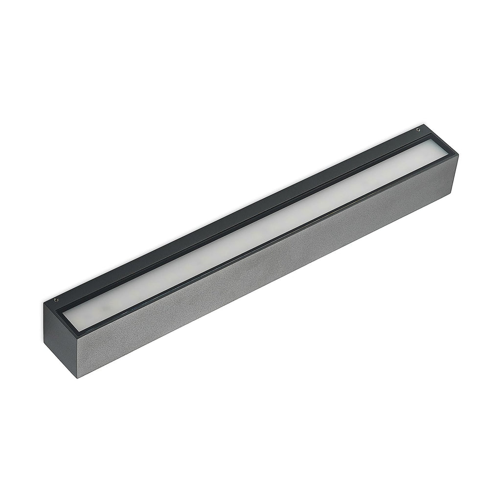 LED utevegglampe Lengo 2-lys antrasitt sideprofil