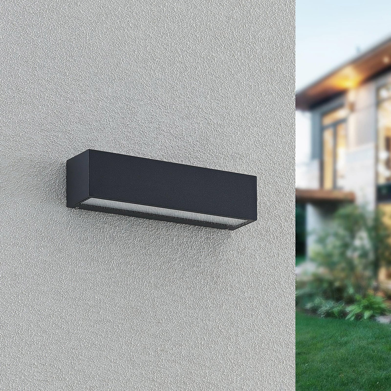 LED utevegglampe Lengo 25 cm antrasitt CCT IP65 bakside