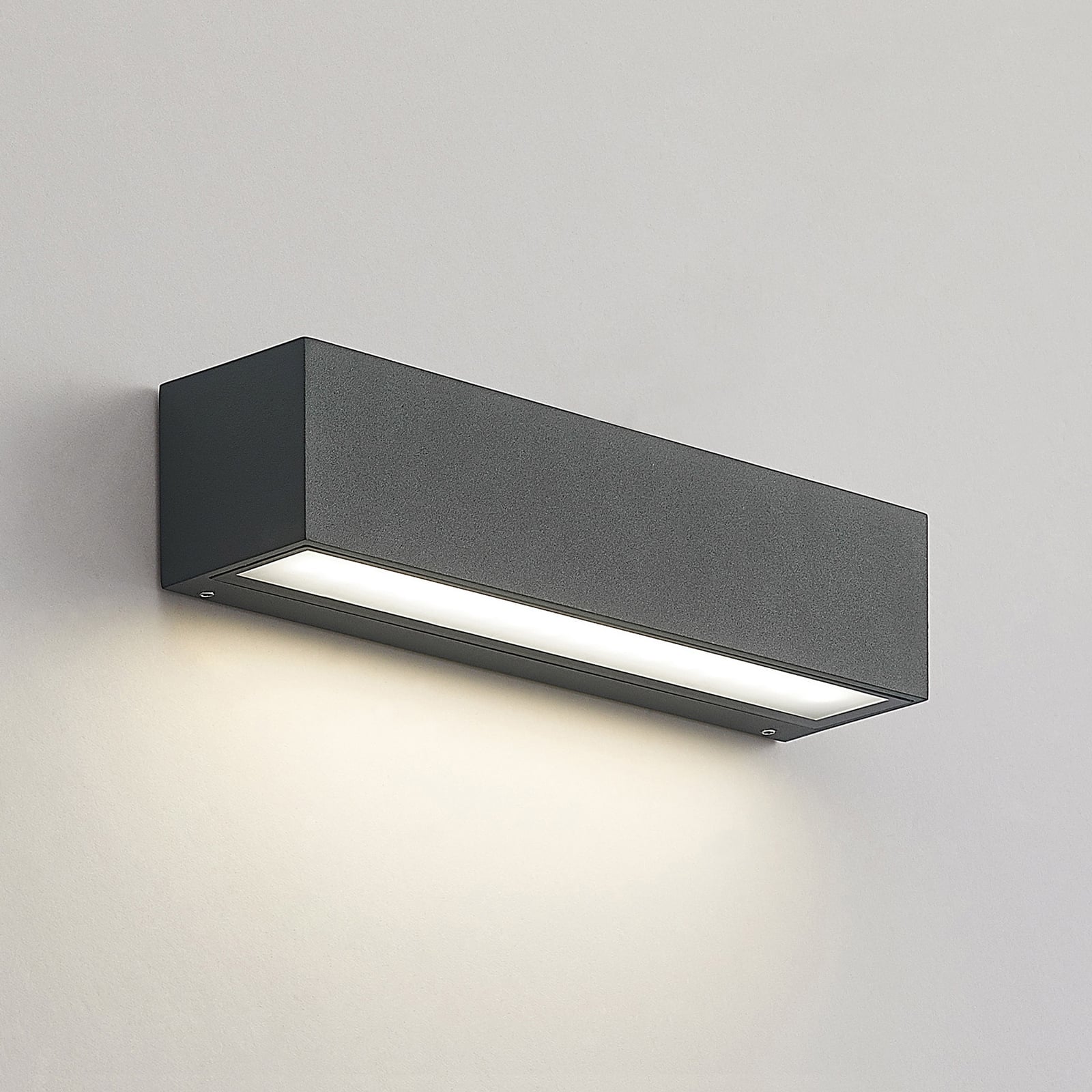 LED utevegglampe Lengo 25 cm antrasitt CCT IP65 nærbilde