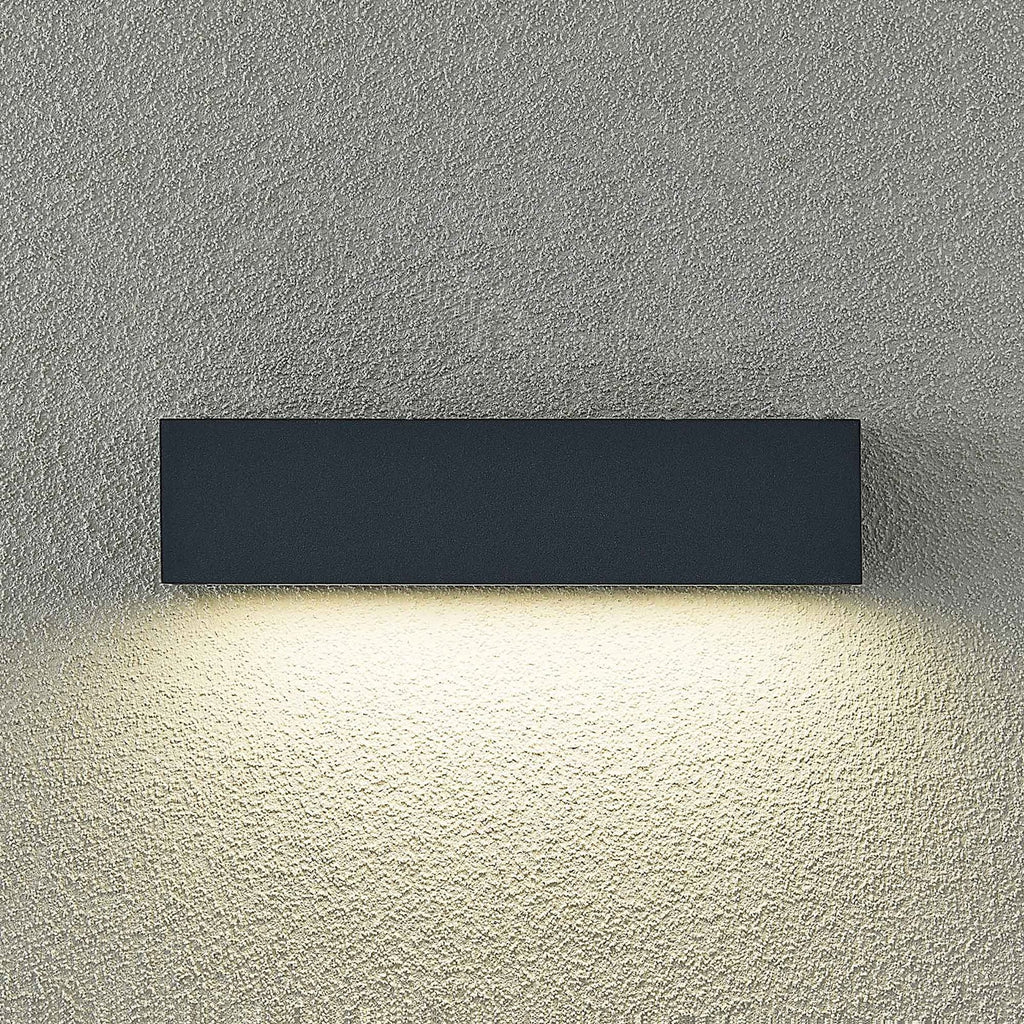LED utevegglampe Lengo 25 cm antrasitt CCT IP65 materialdetalj
