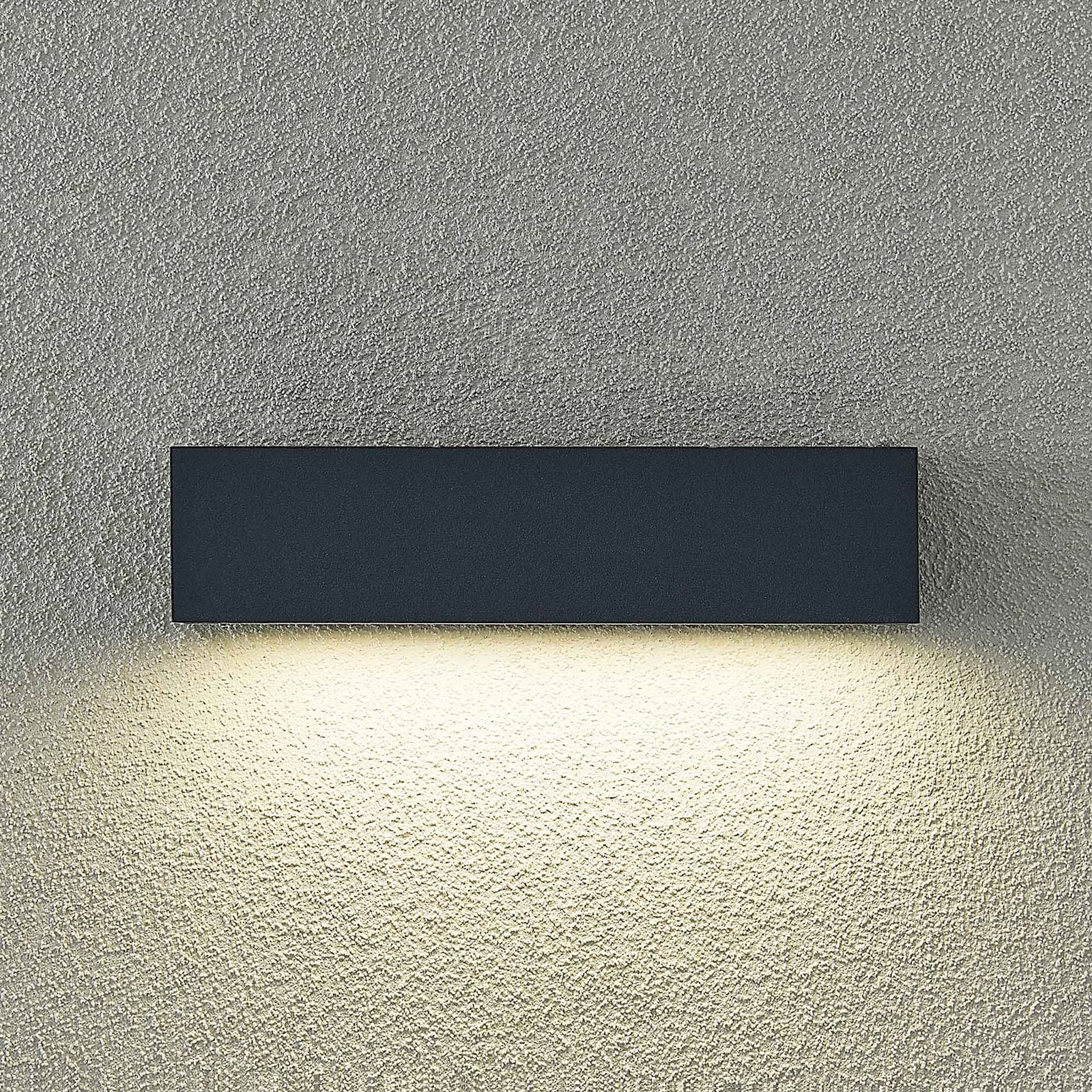 LED utevegglampe Lengo 25 cm antrasitt CCT IP65 materialdetalj
