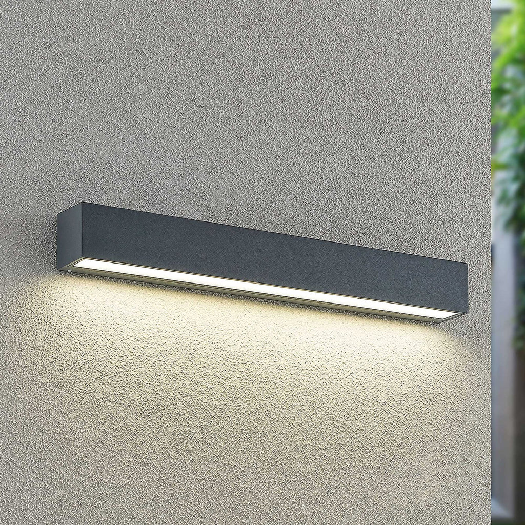 LED utevegglampe Lengo 50 cm antrasitt CCT IP65 forfra