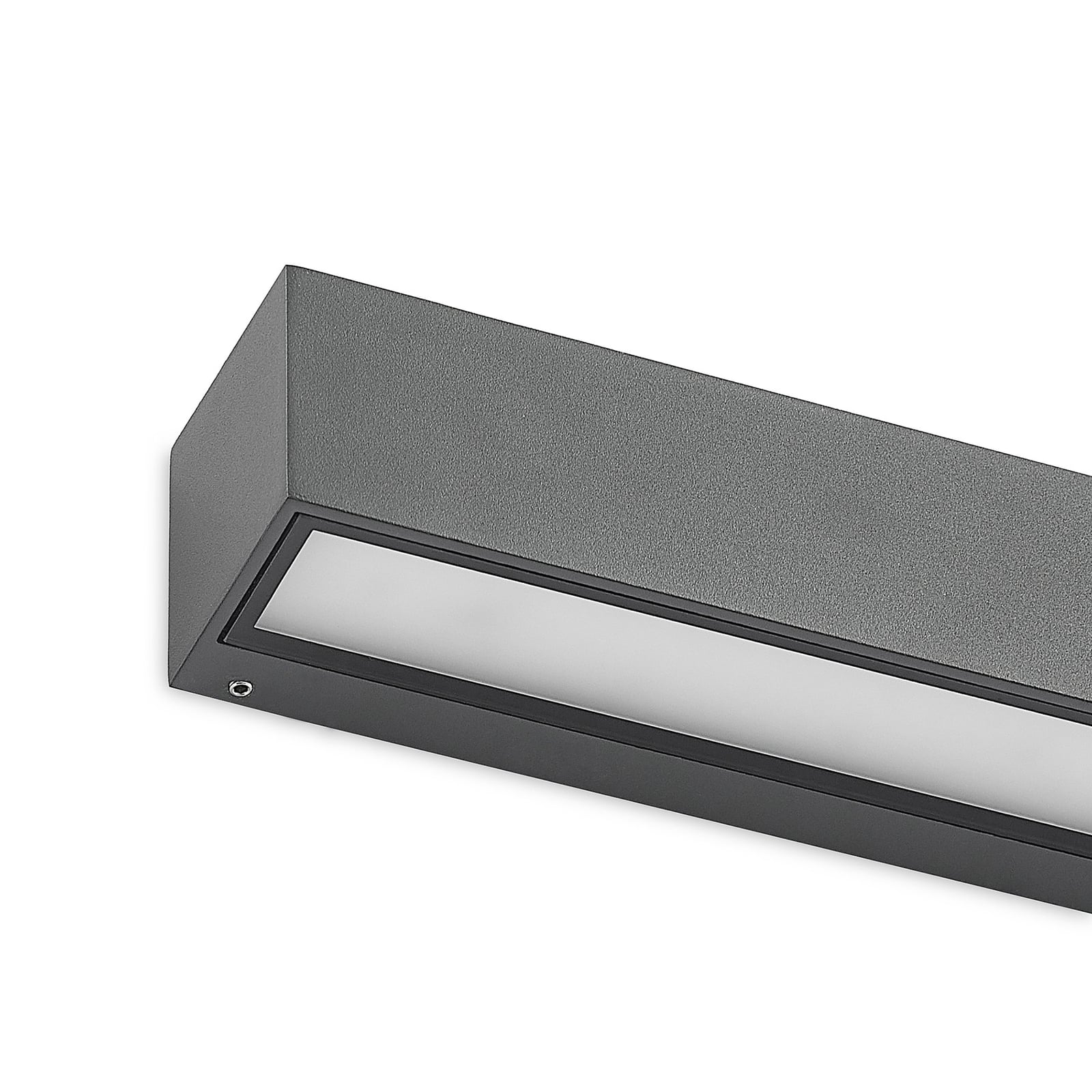 LED utevegglampe Lengo 50 cm antrasitt CCT IP65 sideprofil