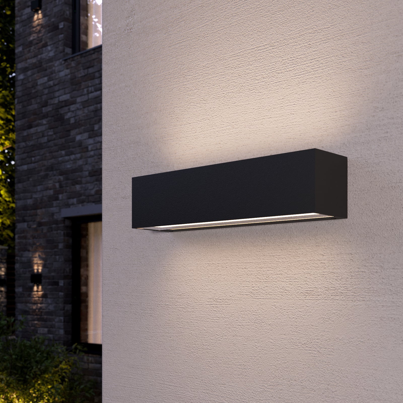 LED utevegglampe Lengo opp og ned antrasitt bakside