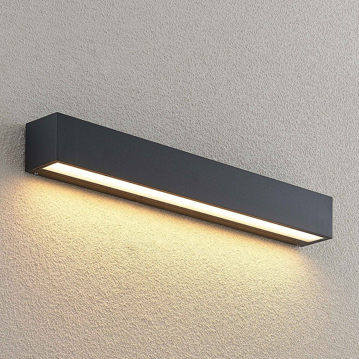 LED utevegglampe Lengo antrasitt bakside