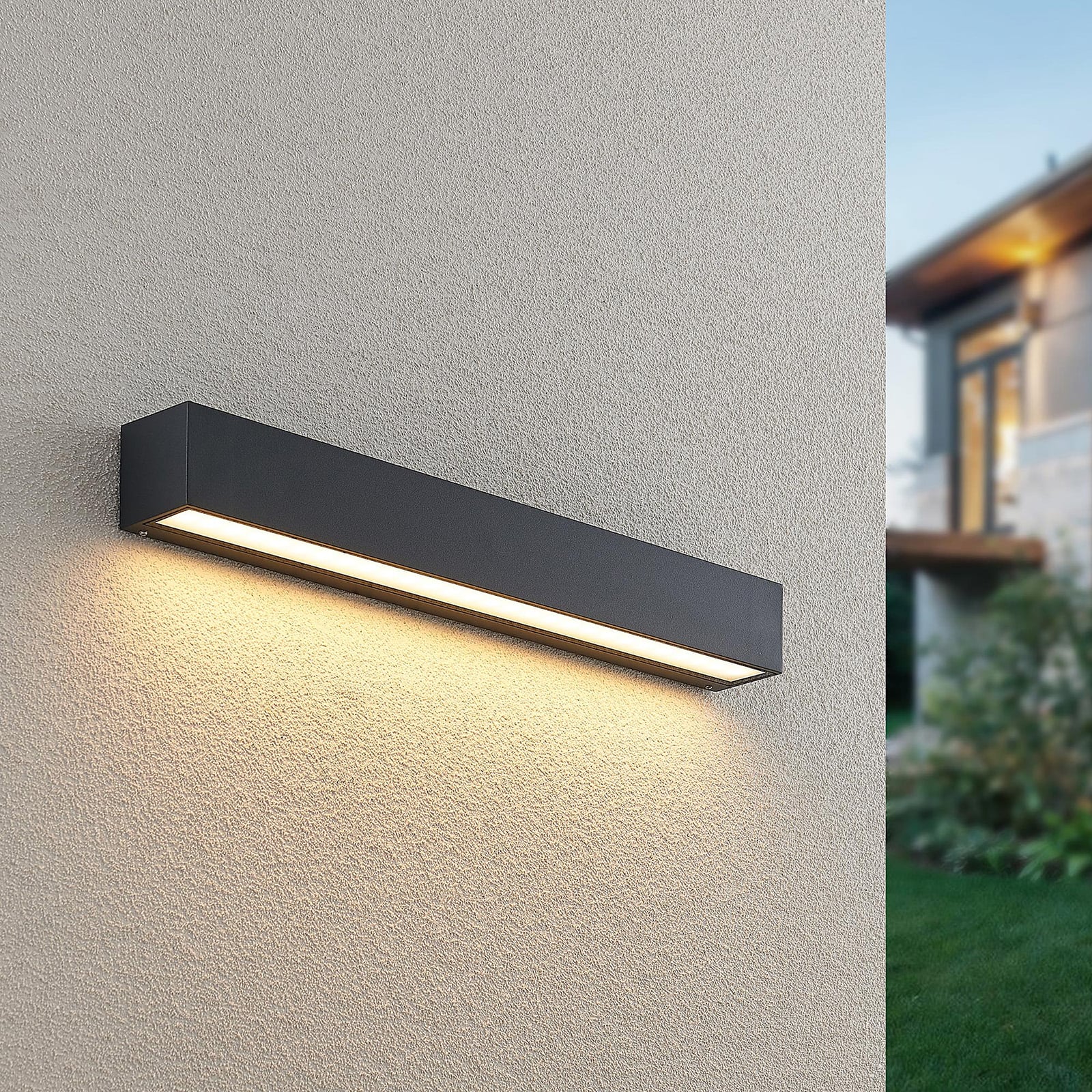 LED utevegglampe Lengo antrasitt forfra