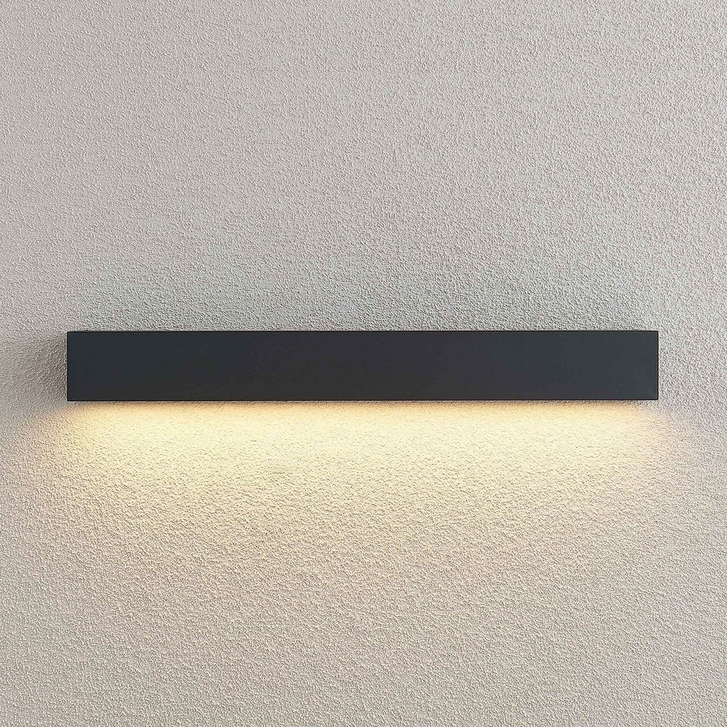 Montert LED utevegglampe Lengo antrasitt på vegg