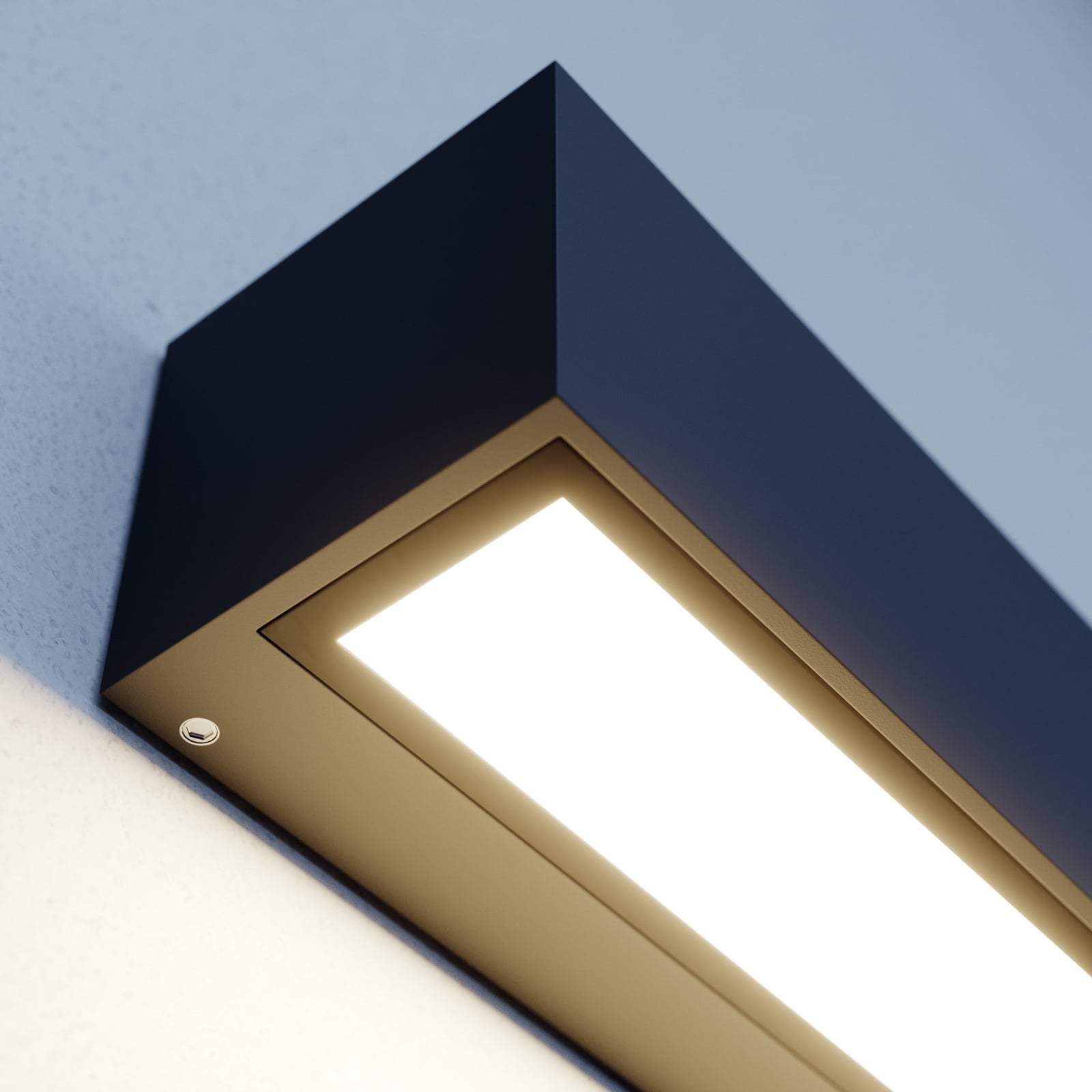 LED utevegglampe Lengo antrasitt sideprofil