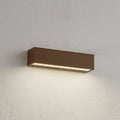 LED utevegglampe Lengo brun forfra