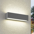 LED utevegglampe Lengo grå forfra