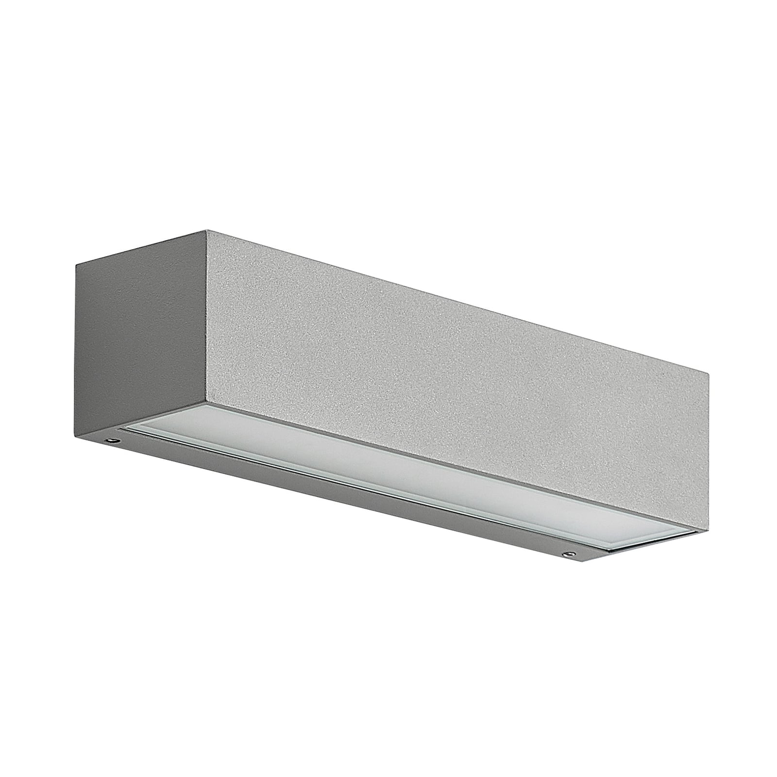 LED utevegglampe Lengo grå detalj
