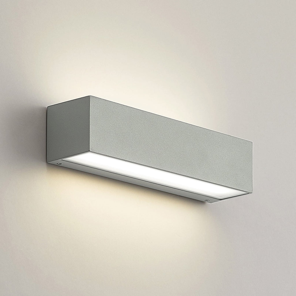 LED utevegglampe Lengo grå nærbilde lys