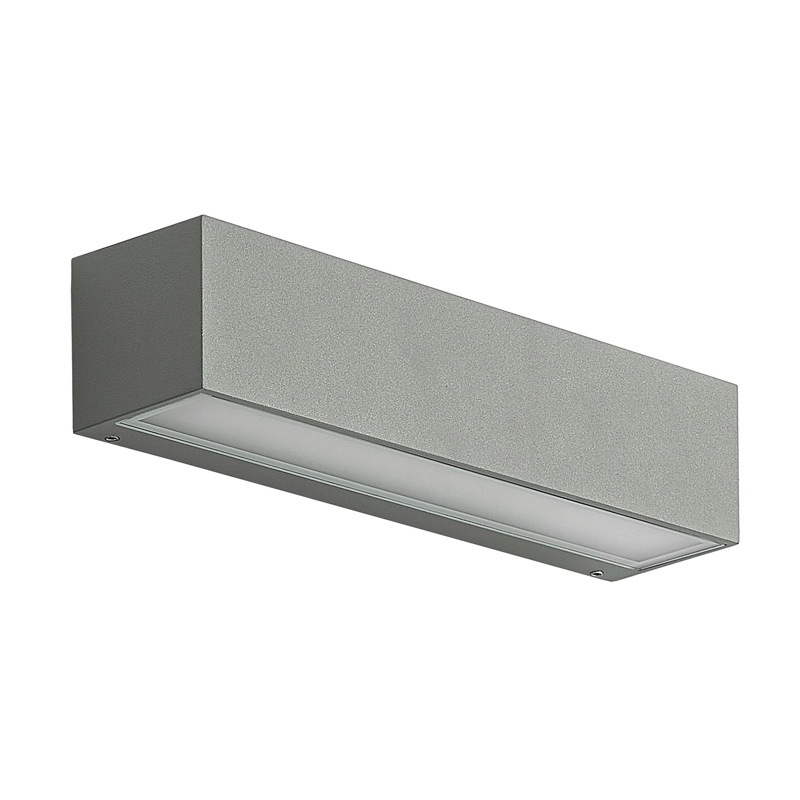 LED utevegglampe Lengo grå aluminium detalj