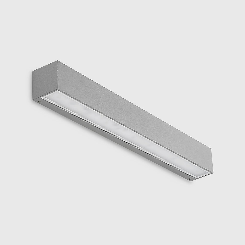 LED utevegglampe Lengo sølv 50 cm nedlys IP65 montert ute