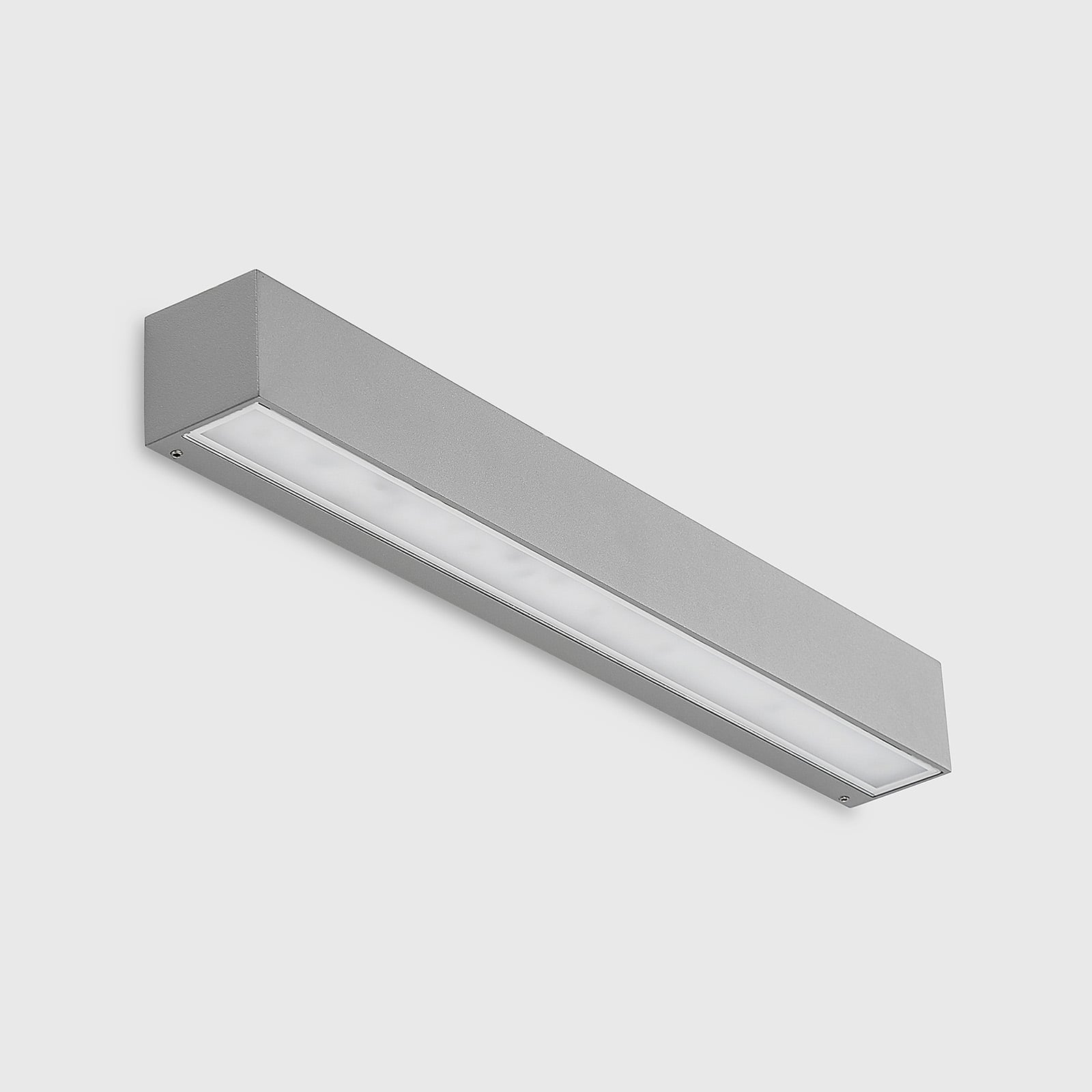 LED utevegglampe Lengo sølv 50 cm nedlys IP65 montert ute