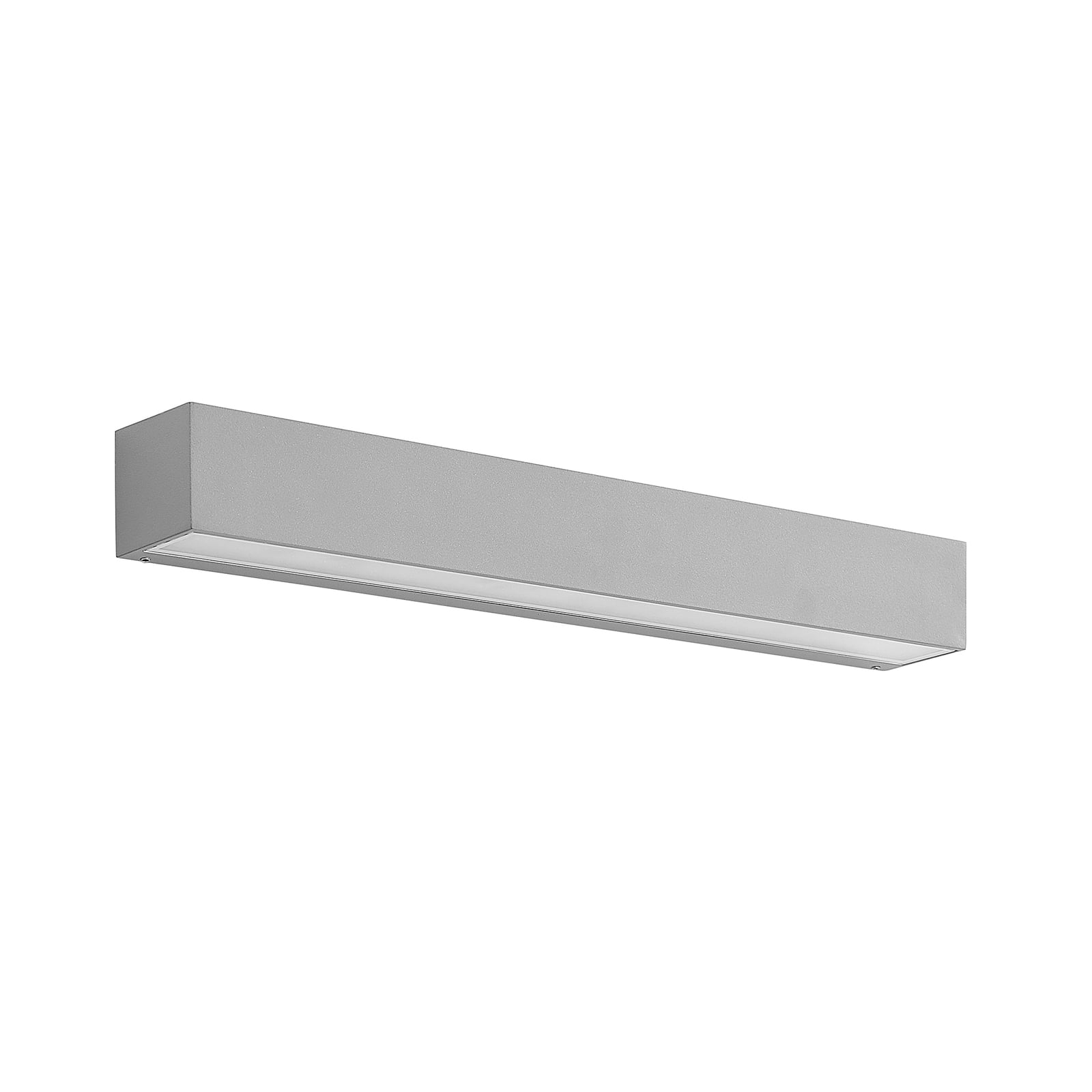 LED utevegglampe Lengo sølv 50 cm nedlys IP65 nærbilde av LED-modul